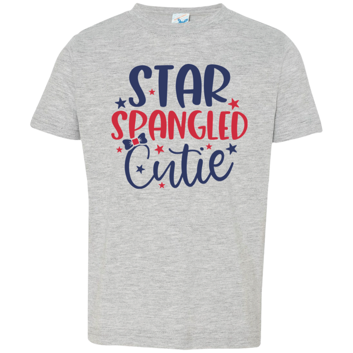 Star Spangled Cutie Toddler Jersey T-Shirt, Patriotic Shirt, Independence Day Gift, USA, Red White and Blue Shirt