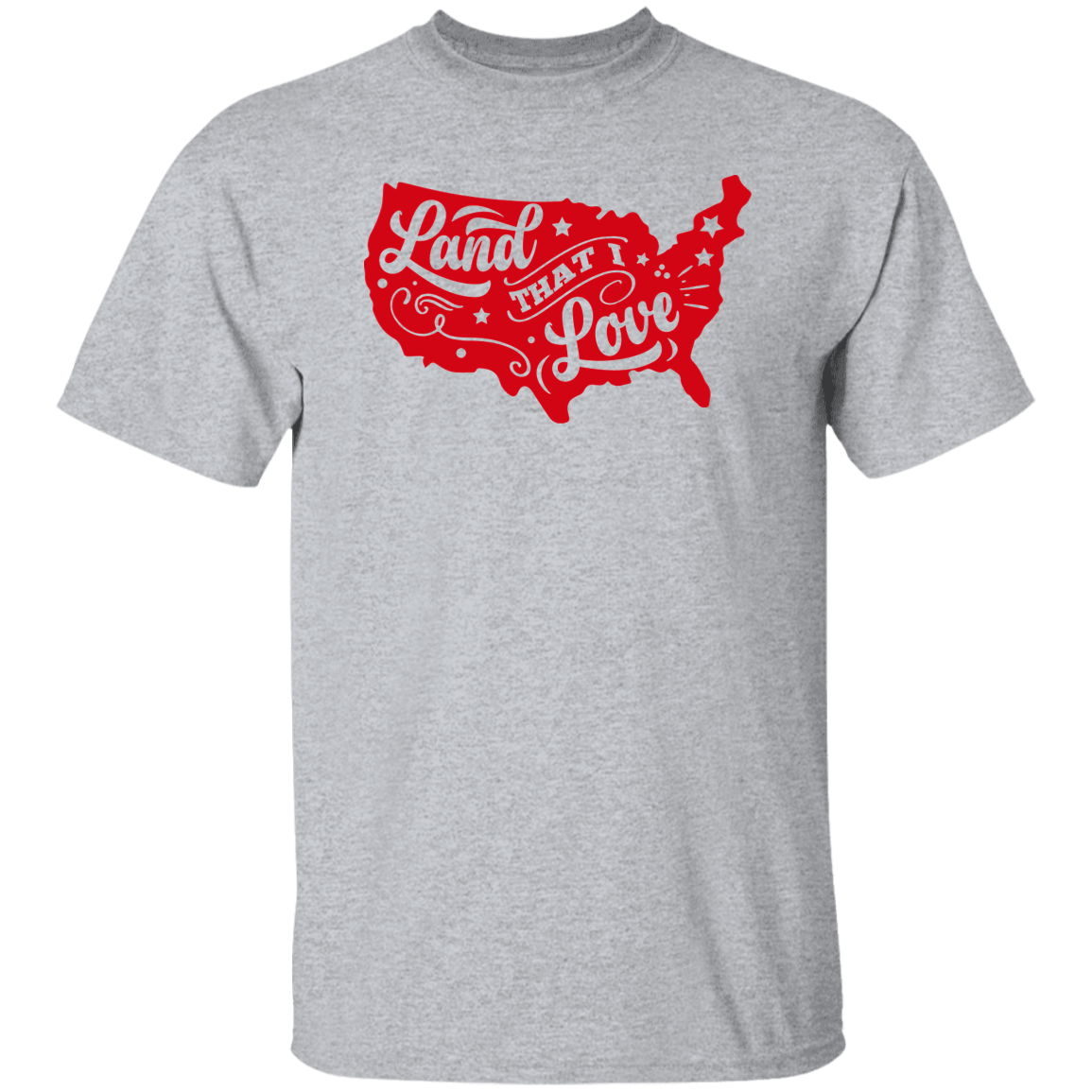 Land that I Love T-Shirt, Patriotic 4th of July Tee Shirt for Independence Day, USA Shirt, Red White and Blue Shirt