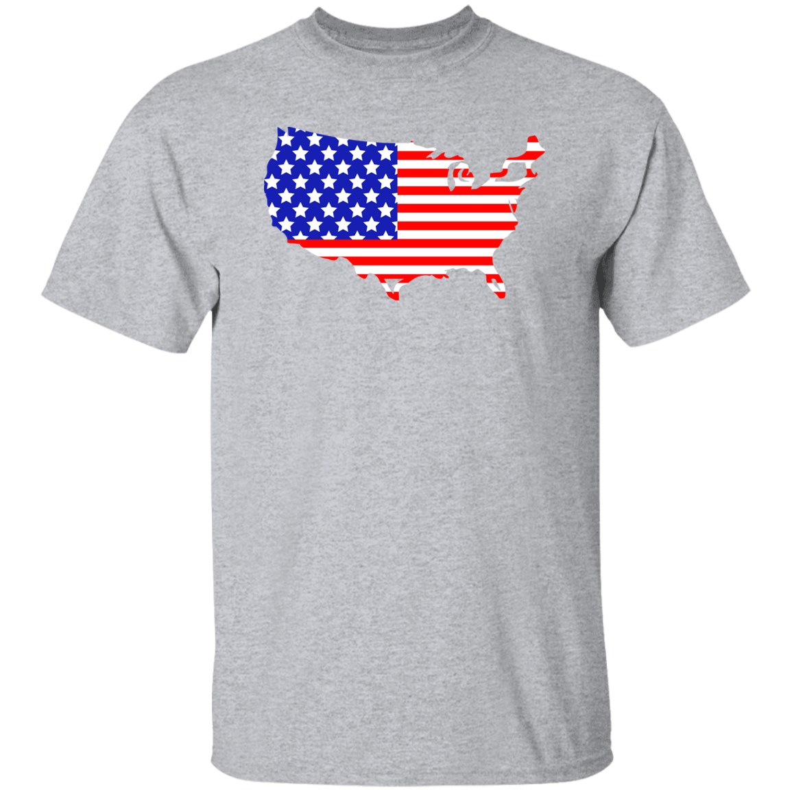 US map, American Flag T-Shirt, Patriotic 4th of July Tee Shirt for Independence Day, USA Shirt, Red White and Blue Shirt