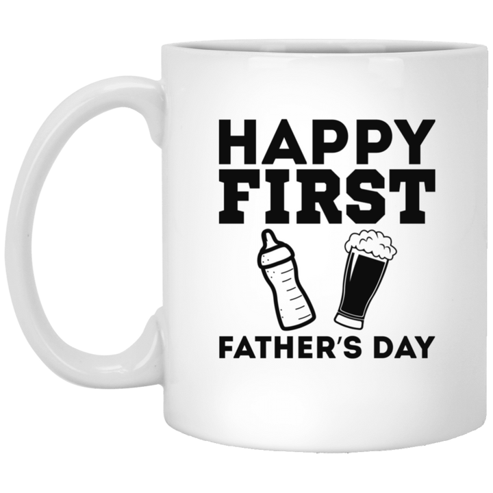 Happy First Father's Day Coffee Mug, Funny Dad Coffee Mugs, Funny Dad Gift Idea, Father's Day Gift, Christmas Birthday Dad Gift