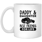 Daddy & Daughter Best Friends Coffee Mug, Funny Dad Coffee Mugs, Funny Dad Gift Idea, Father's Day Gift, Christmas Birthday Dad Gift, Funny Dad Cups, Bonus Dad, Stepfather, Stepdad