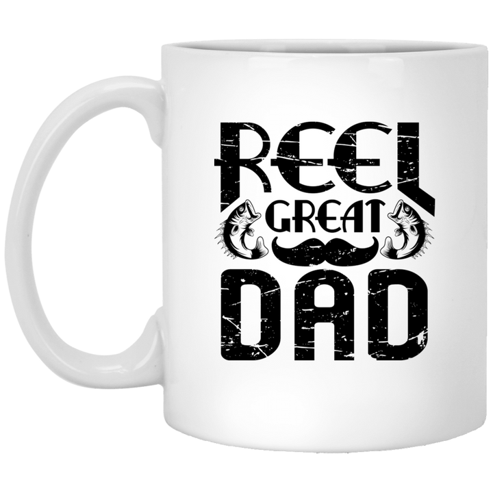 Reel Great Dad Coffee Mug, Funny Dad Coffee Mugs, Funny Dad Gift Idea, Father's Day Gift, Christmas Birthday Dad Gift, Funny Dad Cups, Bonus Dad, Stepfather, Stepdad, Fishing Enthusiast Mug