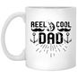 Reel Cool Dad Coffee Mug, Funny Dad Coffee Mugs, Funny Dad Gift Idea, Father's Day Gift, Christmas Birthday Dad Gift, Funny Dad Cups, Bonus Dad, Stepfather, Stepdad, Fishing Enthusiast Mug