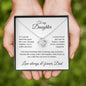 To my Daughter - Love always & forever, Dad - Love Knot Necklace