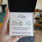 To my Daughter - Love always & forever, Dad - Love Knot Necklace