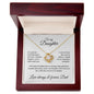 To my Daughter - Love always & forever, Dad - Love Knot Necklace