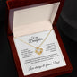 To my Daughter - Love always & forever, Dad - Love Knot Necklace