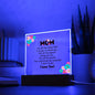 To Mom - I love you - Square Acrylic Plaque