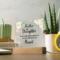 To Mom - Never apart - Square Acrylic Plaque