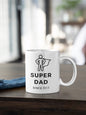 Super Dad, Thanks - Personalized Mug - Birthday, Father's Day Gift For Stepdad, Bonus Dad, Dad, Stepfather