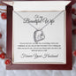 To my Beautiful Wife - Forever Your Husband - Forever Love Necklace