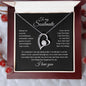 To my Soulmate - I love you - Forever Love Necklace (Black Card)
