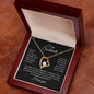 To my Soulmate - I love you - Forever Love Necklace (Black Card)