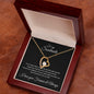 To my Soulmate - I love you forever and always - Forever Love Necklace (Black Message Card)