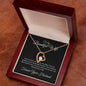 To my Beautiful Wife - Forever Your Husband - Forever Love Necklace (Black Card)