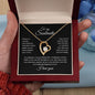 To my Soulmate - I love you - Forever Love Necklace (Black Card)