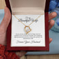 To my Beautiful Wife - Forever Your Husband - Forever Love Necklace