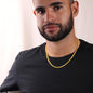 To my Soulmate - I love you always and forever - Cuban Link Chain (Black Message Card)