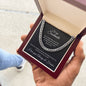 To my Soulmate - I love you always and forever - Cuban Link Chain (Black Message Card)