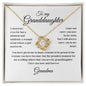 To my Granddaughter - Grandma - Love Knot Necklace