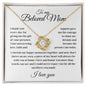 To my Beloved Mom - Love Knot Necklace