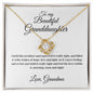 To my Granddaughter - Love Grandma - Love Knot Necklace