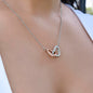 To my Beautiful Soulmate - I love you forever and always - Interlocking Hearts necklace