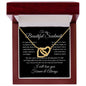 To my Beautiful Soulmate - I love you forever and always - Interlocking Hearts necklace