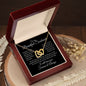 To my Beautiful Soulmate - I love you forever and always - Interlocking Hearts necklace