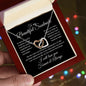 To my Beautiful Soulmate - I love you forever and always - Interlocking Hearts necklace