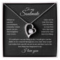 To my Soulmate - I love you - Forever Love Necklace (Black Card)
