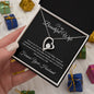 To my Beautiful Wife - Forever Your Husband - Forever Love Necklace (Black Card)