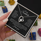 To my Soulmate - I love you - Forever Love Necklace (Black Card)