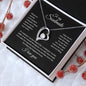 To my Soulmate - I love you - Forever Love Necklace (Black Card)