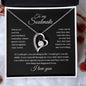 To my Soulmate - I love you - Forever Love Necklace (Black Card)