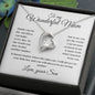 To my Wonderful Mom - Love, your Son - Forever Love Necklace