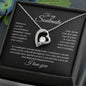 To my Soulmate - I love you - Forever Love Necklace (Black Card)