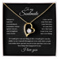 To my Soulmate - I love you - Forever Love Necklace (Black Card)