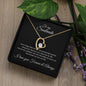 To my Soulmate - I love you forever and always - Forever Love Necklace (Black Message Card)