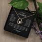 To my Soulmate - I love you - Forever Love Necklace (Black Card)
