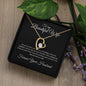 To my Beautiful Wife - Forever Your Husband - Forever Love Necklace (Black Card)