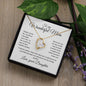 To my Wonderful Mom - Love, your Daughter - Forever Love Necklace