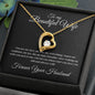 To my Beautiful Wife - Forever Your Husband - Forever Love Necklace (Black Card)