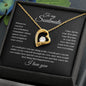 To my Soulmate - I love you - Forever Love Necklace (Black Card)