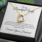 To my Beautiful Wife - Forever Your Husband - Forever Love Necklace