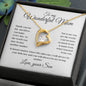 To my Wonderful Mom - Love, your Son - Forever Love Necklace