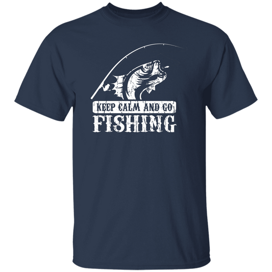 Keep Calm and Go Fishing Shirt - Dad Shirt, Husband Gift, Father's Day Gift, Gift for him, Gift for Father, Dad Gift, Christmas Gift, Dad, Father, Fishing Enthusiast