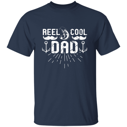 Reel Cool Dad Shirt - White Letters - Dad Shirt, Husband Gift, Father's Day Gift, Gift for him, Gift for Father, Dad Gift, Christmas Gift, Dad, Father, Fishing Enthusiast