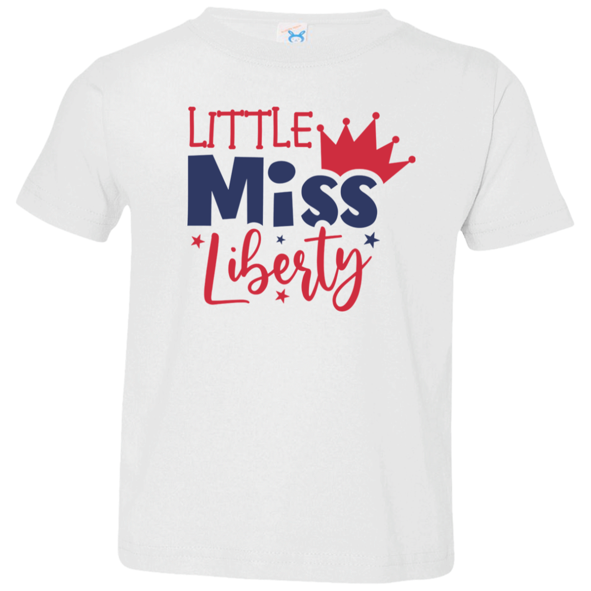 Little Miss Liberty Toddler Jersey T-Shirt, Patriotic Shirt, Independence Day Gift, USA, Red White and Blue Shirt